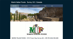 Desktop Screenshot of mariniitalianfoods.com